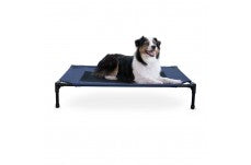 Creative Solutions by K&H Elevated Pet Bed Navy Blue Large 30 X 42 X 7 Inches