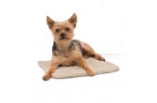 Creative Solutions by K&H Pet Bed Heater With Free Cover Tan Small 8.5 X 9 Inches