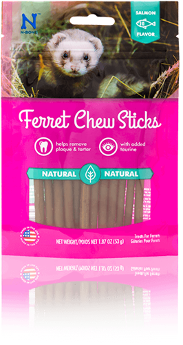 N-Bone Ferret Chew Sticks Salmon 1.87 oz