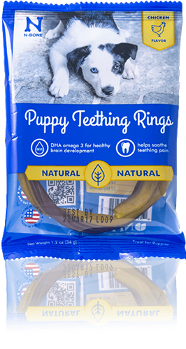 N-Bone Puppy Teething Rings Chicken 1.2 oz Single