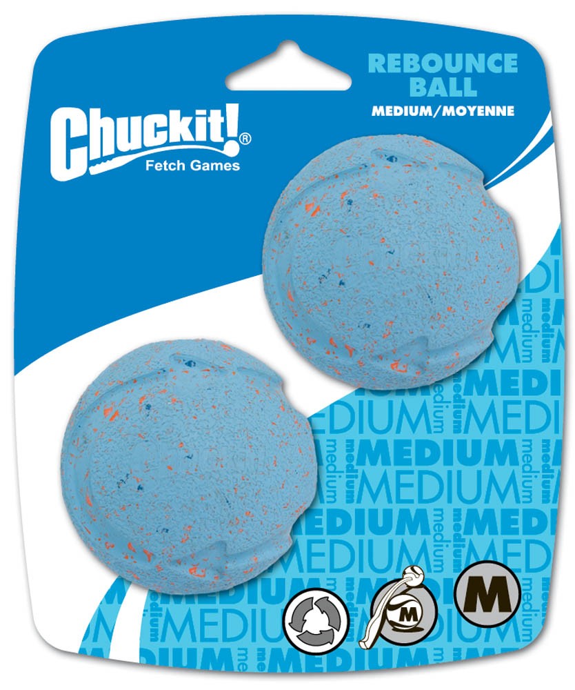 Chuckit! Rebounce Ball Dog Toy Assorted 2 Pack Medium