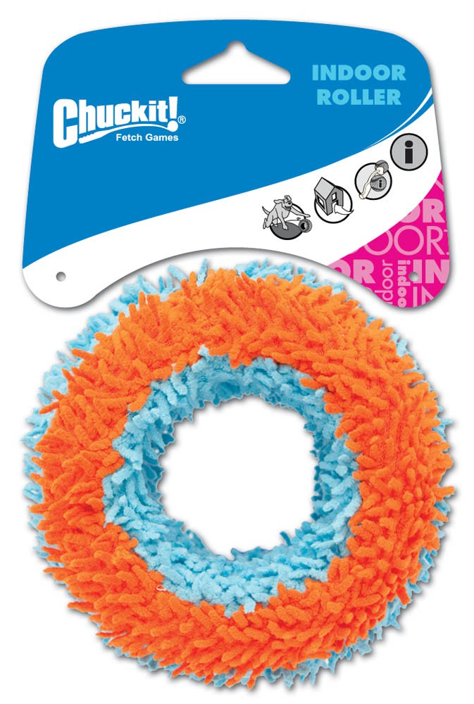 Chuckit! Indoor Roller Dog Toy Blue, Orange Medium