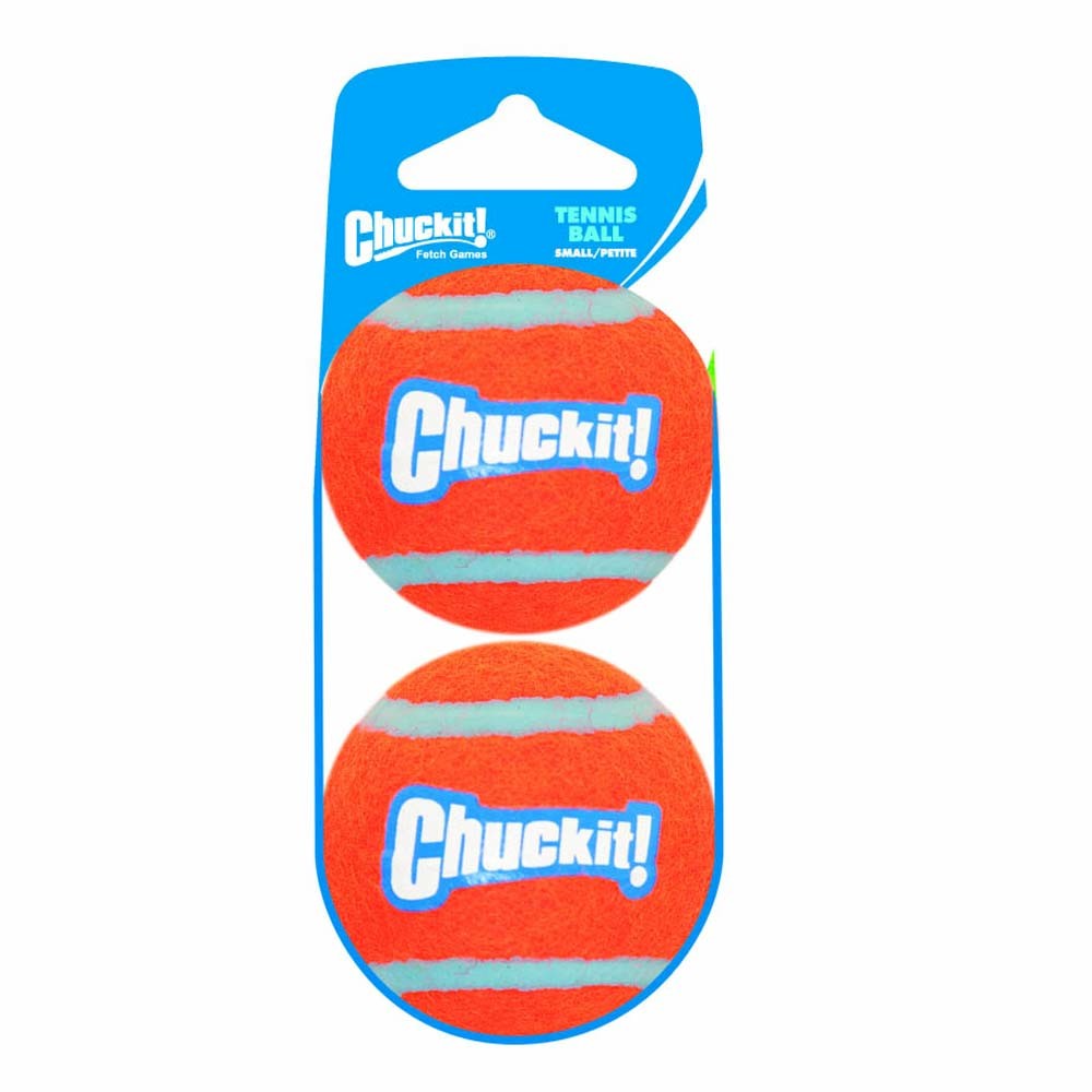 Chuckit! Tennis Ball Dog Toy Shrink Sleeve Orange/Orange Small 2 Pack