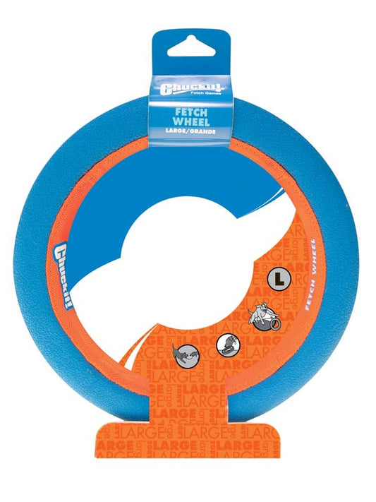 Chuckit! Fetch Wheel Dog Toy Blue, Orange Large