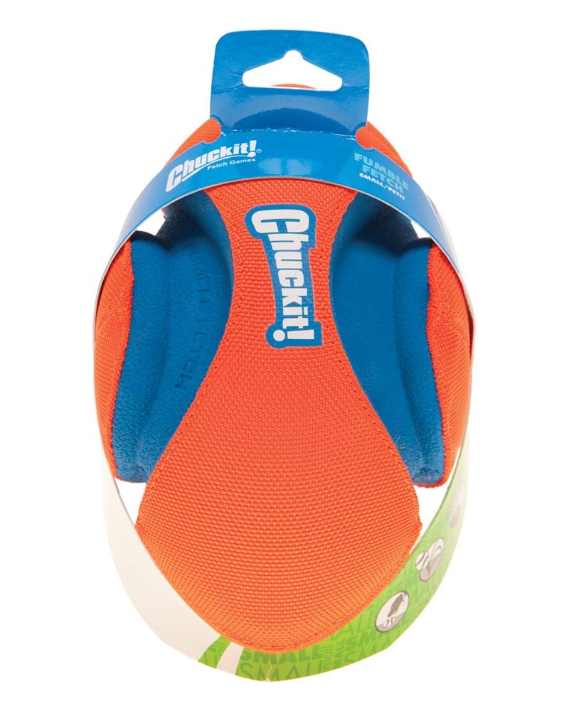 Chuckit! Fumble Fetch Dog Toy Blue, Orange Small