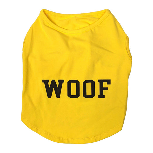 Fashion Pet Cosmo Woof Tee Yellow Small