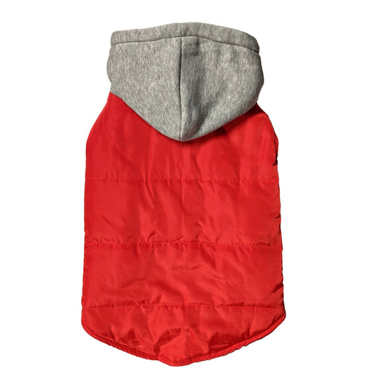 Fashion Pet Cosmo Vest w/Hood Red Large