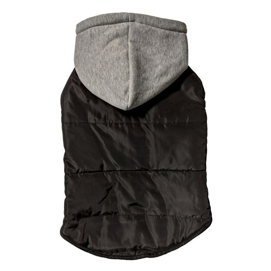 Fashion Pet Cosmo Vest w/Hood Black Extra Small
