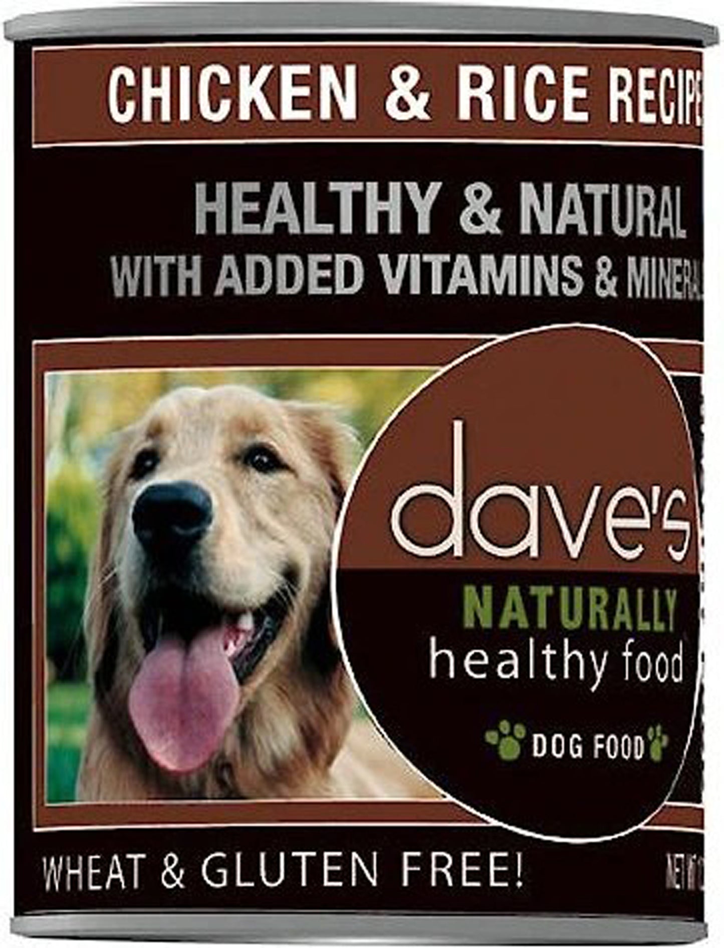 Dave's Pet Food Naturally Healthy Chicken & Rice Recipe 13.2oz. (Case of 12)