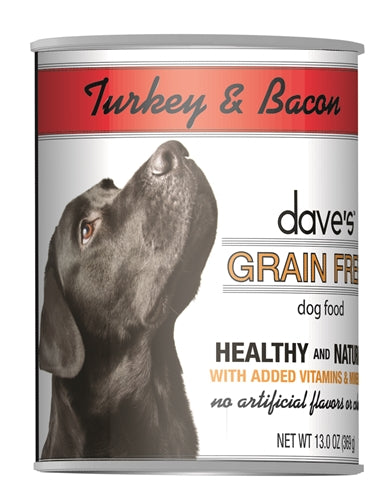 Daves Grain Free, Turkey and Bacon 13.2Oz (Case Of 12)