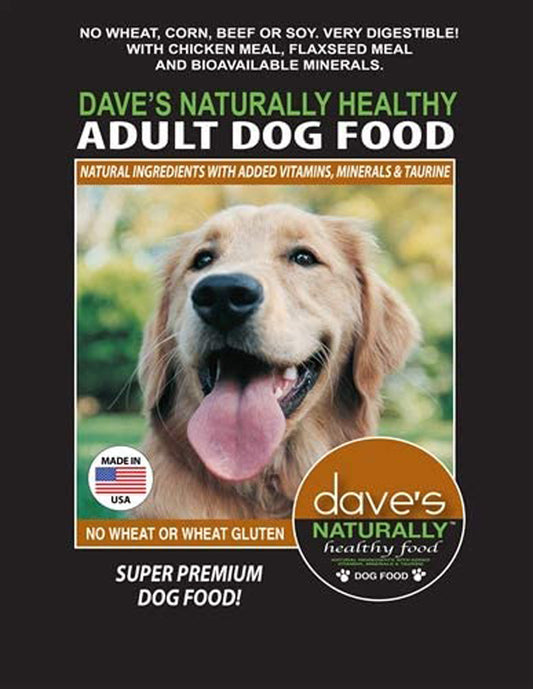 Dave's Pet Food Naturally Healthy Adult Dry Dog Food 18lbs.