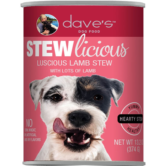 DAVE'S PET FOOD DOG STEWLICIOUS LUSCIOUS LAMB STEW 13OZ