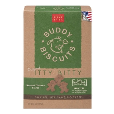 Cloud Star Original Itty Bitty Buddy Biscuits With Roasted Chicken Dog Treats, 8-Oz. Box