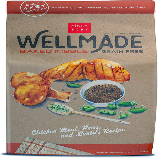 Cloud Star Wellmade Baked Chicken Meal, Peas, and Lentils Recipe Grain-Free Dry Dog Food 5 Lbs