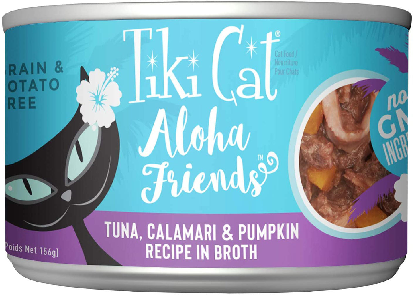 Tiki Pets Cat Aloha Tuna, Calamari & Pumpkin 5.5oz.(Case Of 8)