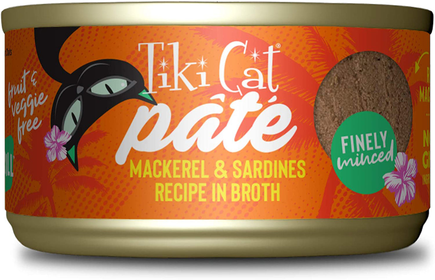 Tiki Pets Cat Grill Mackerel & Sardines Pate 2.8oz. (Case Of 12)