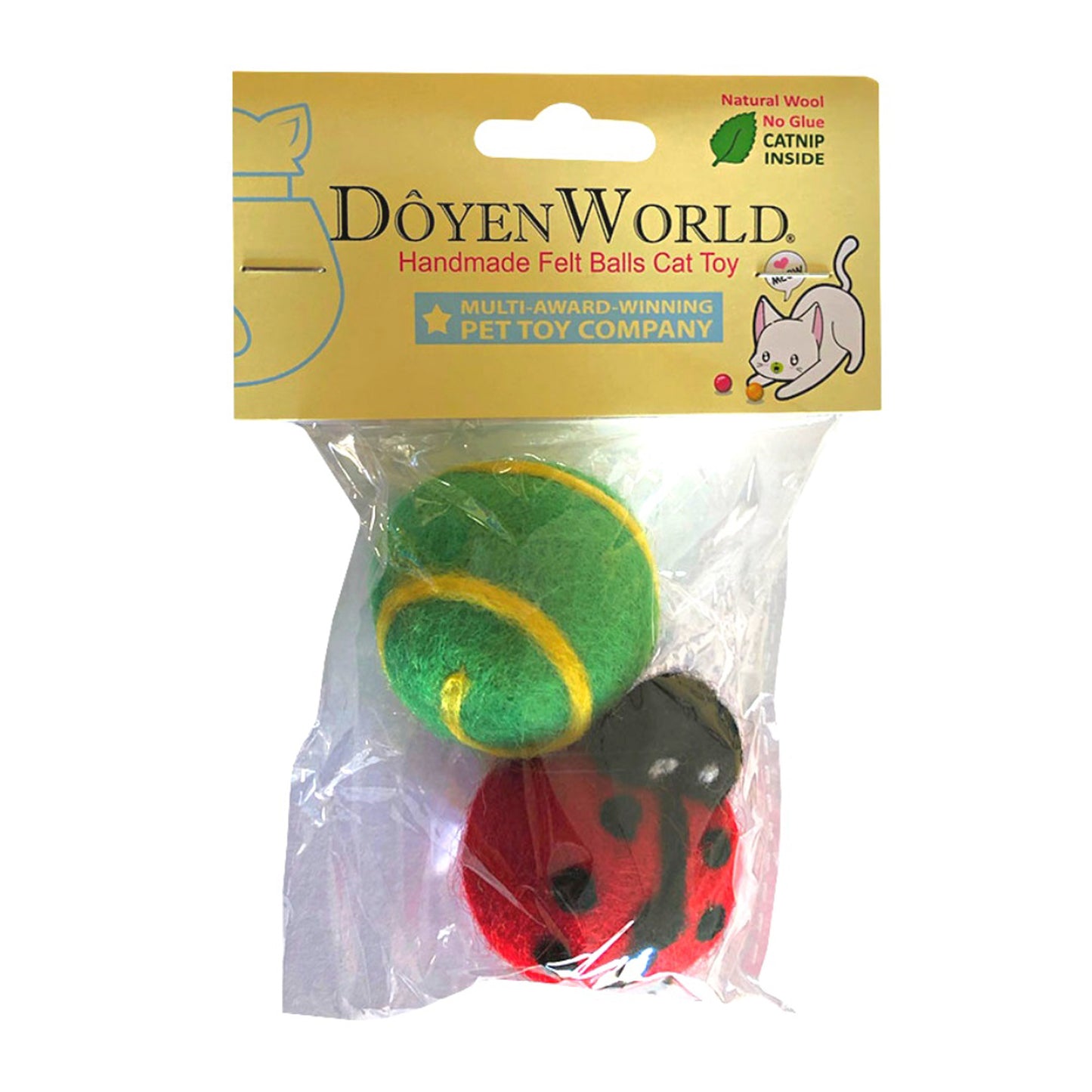 Doyen Cat Felt Ball Ladybug