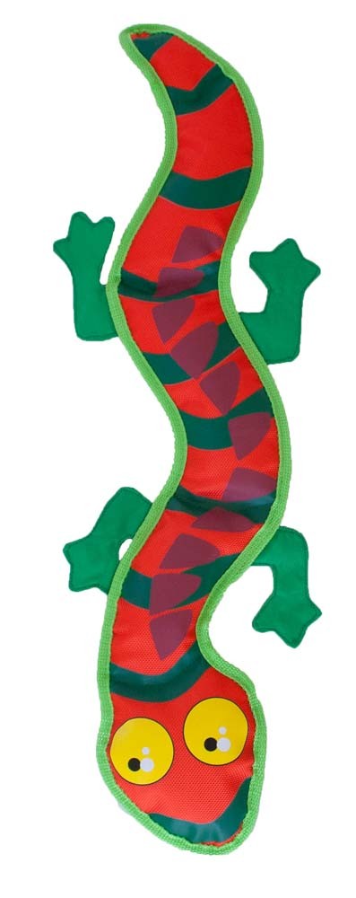 Outward Hound Invincibles Dog Toy Fire Biterz Lizard Multi-Color Extra-Large