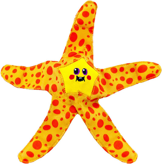 Outward Hound Floatiez Starfish Floating Dog Toy Yellow, Red Medium