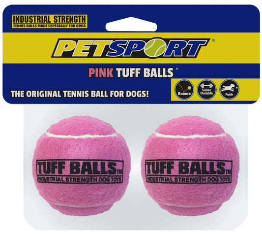 Petsport USA Tuff Ball Dog toy Pink 2 Pack 2.5 in