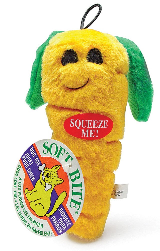 Aspen Carrot with Squeakers Plush Dog Toy Medium