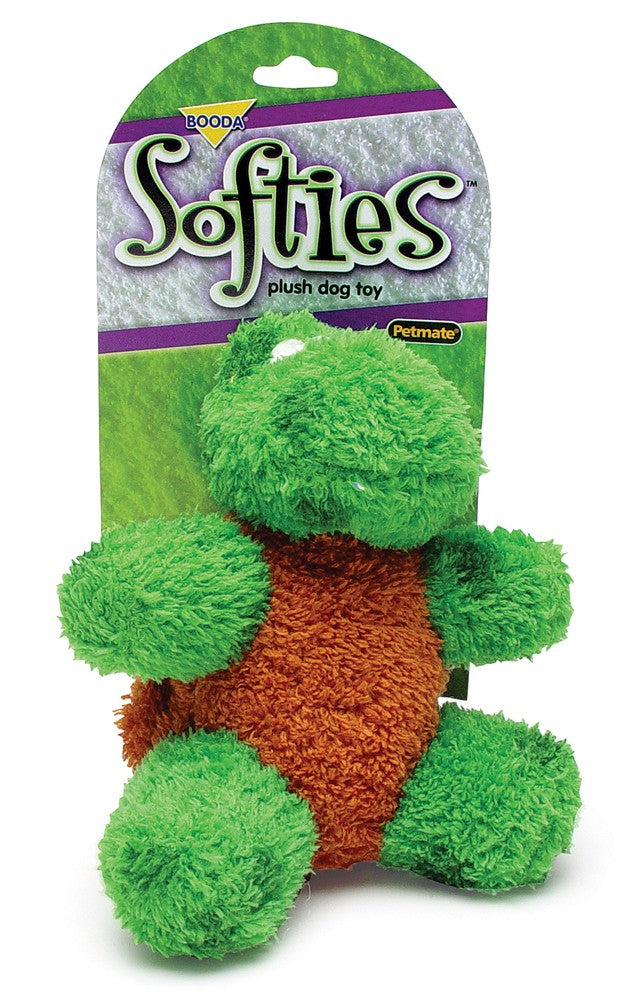 Booda Softies Toby Dog Toy Turtle Multi-Color Medium