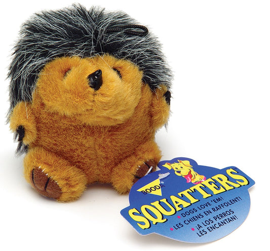 Booda Squatter Plush Dog Toy Hedgehog Multi-Color Medium