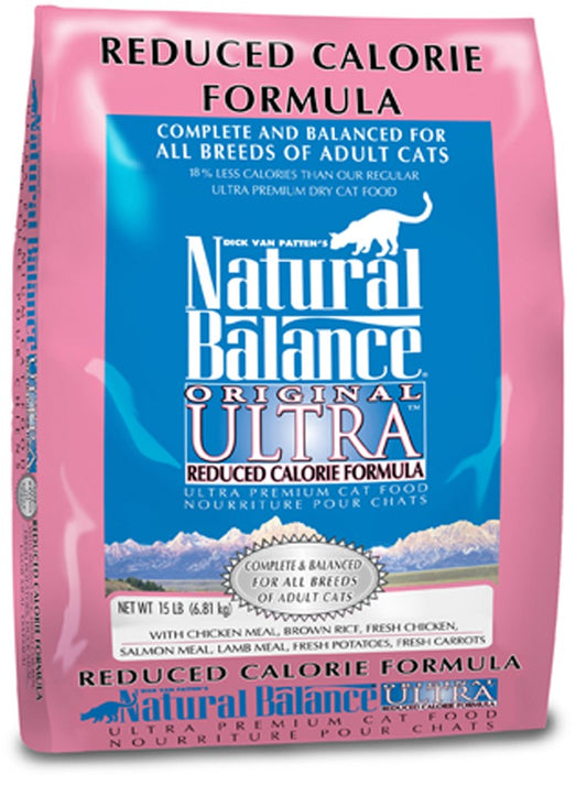 Natural Balance Original Ultra Reduced Calorie Formula Dry Cat Food 15Lb