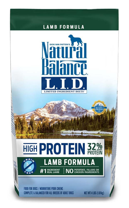 Natural Balance Lid High Protein Lamb Formula 4Lbs