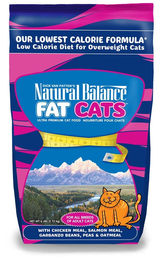 Natural Balance Pet Foods Fat Cats Chicken & Salmon Formula Low Calorie Dry Cat Food 6 lb