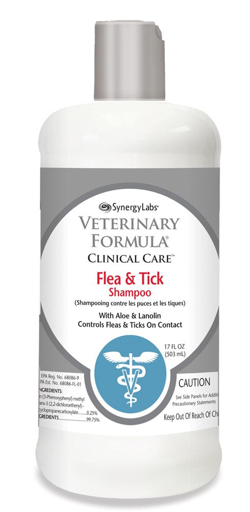 Synergy Labs Flea and Tick Shampoo for Dogs 16 fl. oz