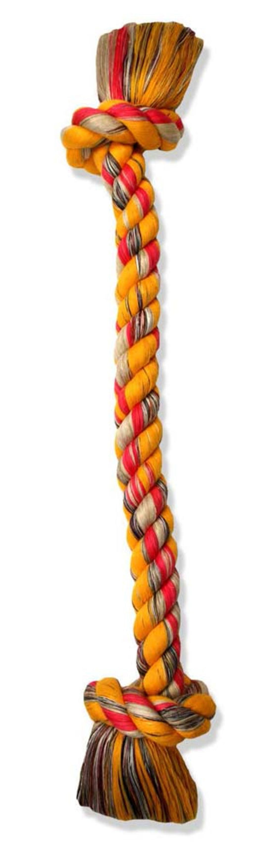 Mammoth Pet Products Cottonblend 2 Knot Rope Tug Toy 2 Knots Multi-Color 48 In