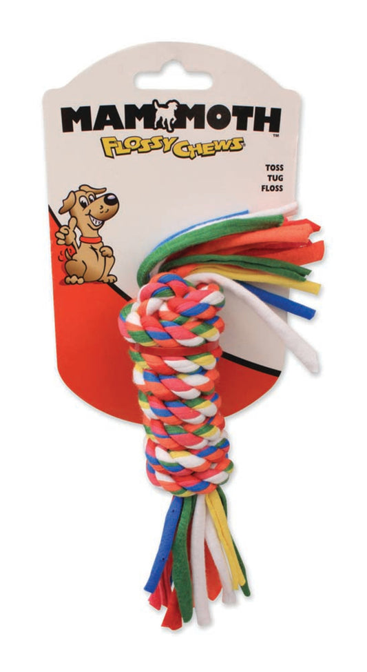 Mammoth Pet Products Cloth Dog Toy Rope Bars Assorted 10 in Small