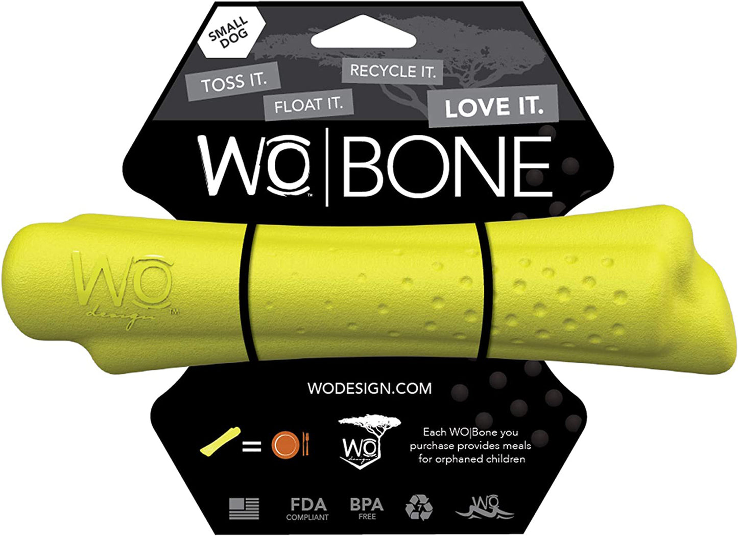 Wo Dog Bone Yellow Small