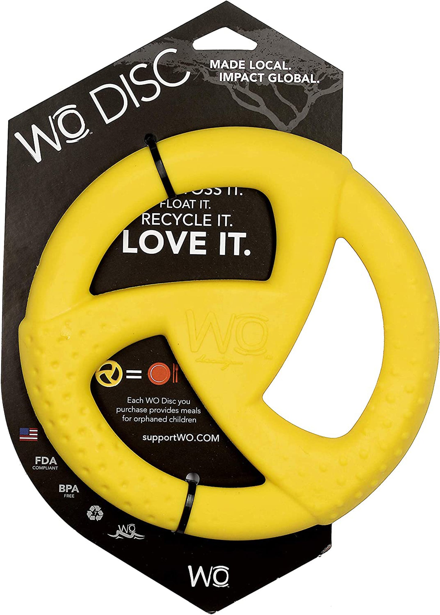 Wo Dog Disc Yellow