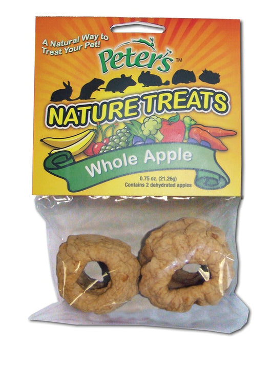 Marshall Pet Products Peter's Whole Apple Nature Treats for Small Animals 0.75 oz 2 Pack