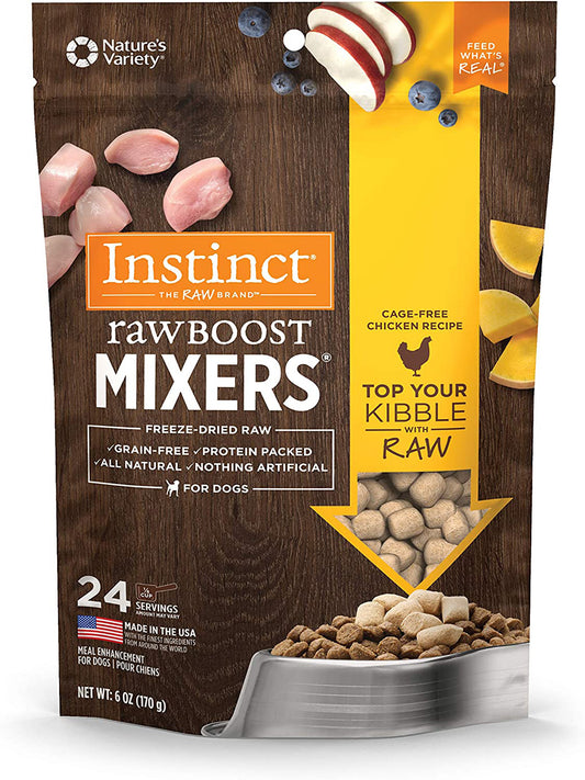 Natures Variety Instinct Raw Boost Mixers Freeze Dried Dog Chicken 6oz.