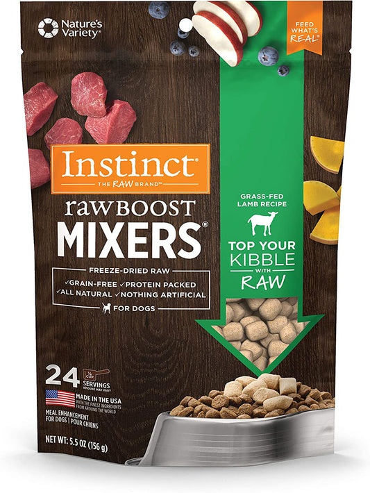 Natures Variety Instinct Freeze Dried Raw Boost Mix Dog Lamb 5.5oz.
