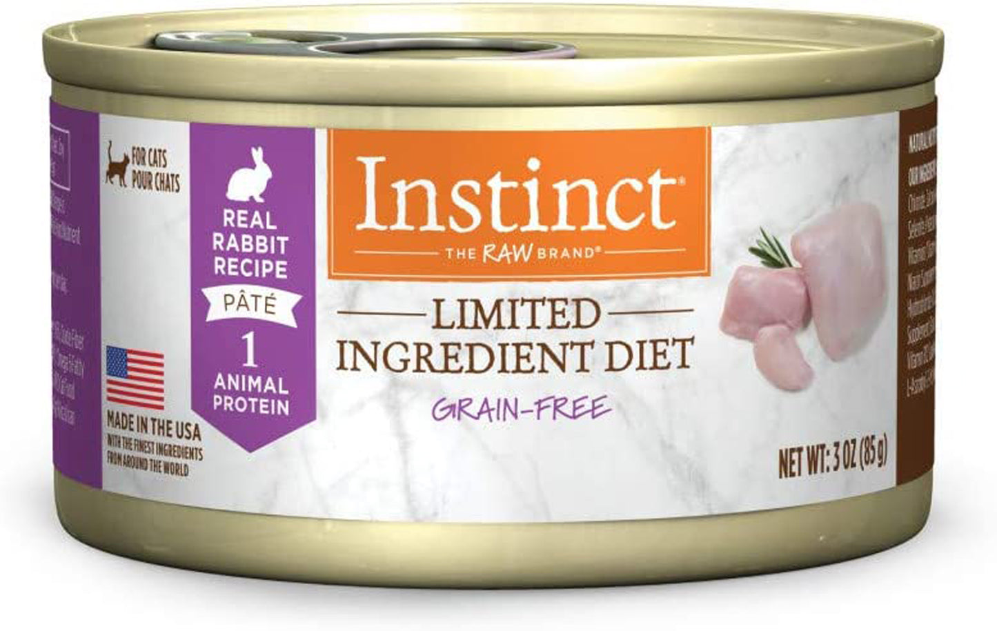 Natures Variety Instinct Can Cat Limited Ingredient Rabbit 3oz.