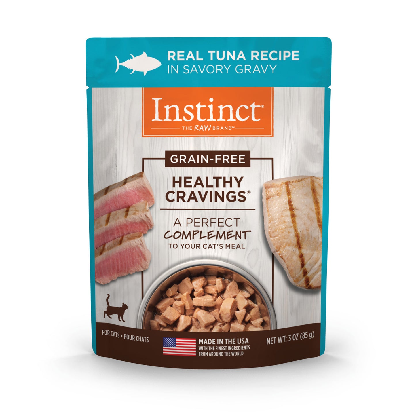 Natures Variety Instinct Cat Pouch Healthy Cravings Tuna 3oz.(case of 24)