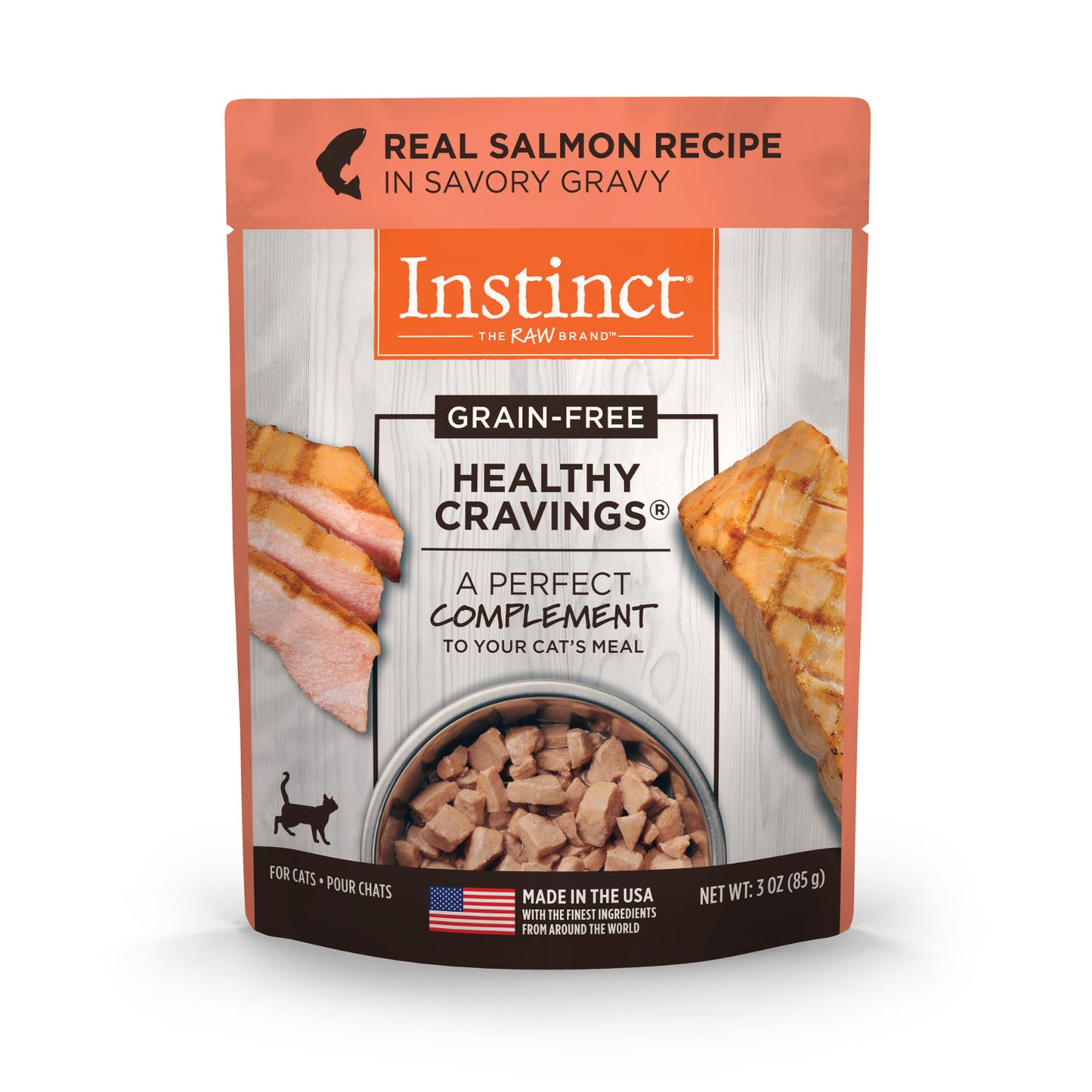 Natures Variety Instinct Cat Pouch Healthy Cravings Salmon 3oz.(case of 24)