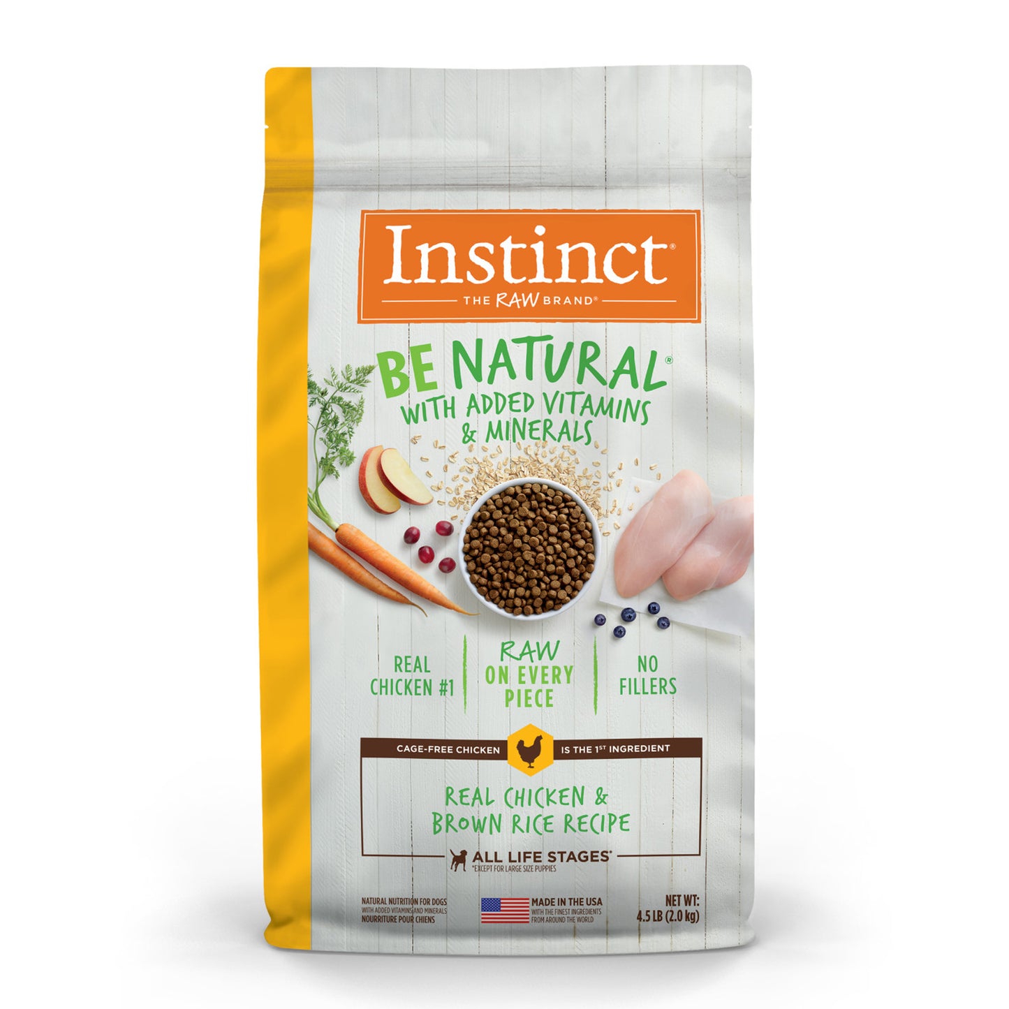 Natures Variety Instinct Be Natural Chicken Brnrice 4.5Lb