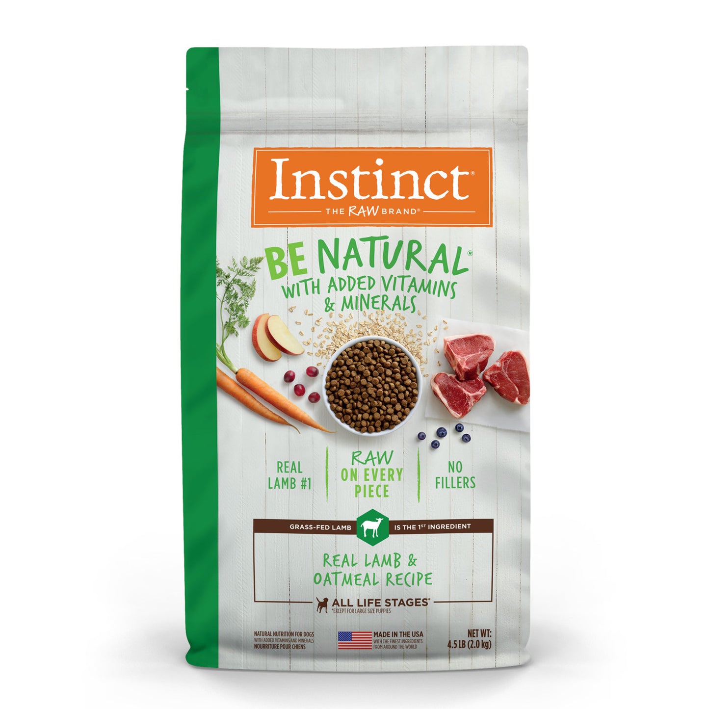 Natures Variety Instinct Be Natural Lamb Oatml 4.5Lb