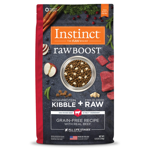 Natures Variety Instinct Raw Boost Beef 4Lb Grainfree