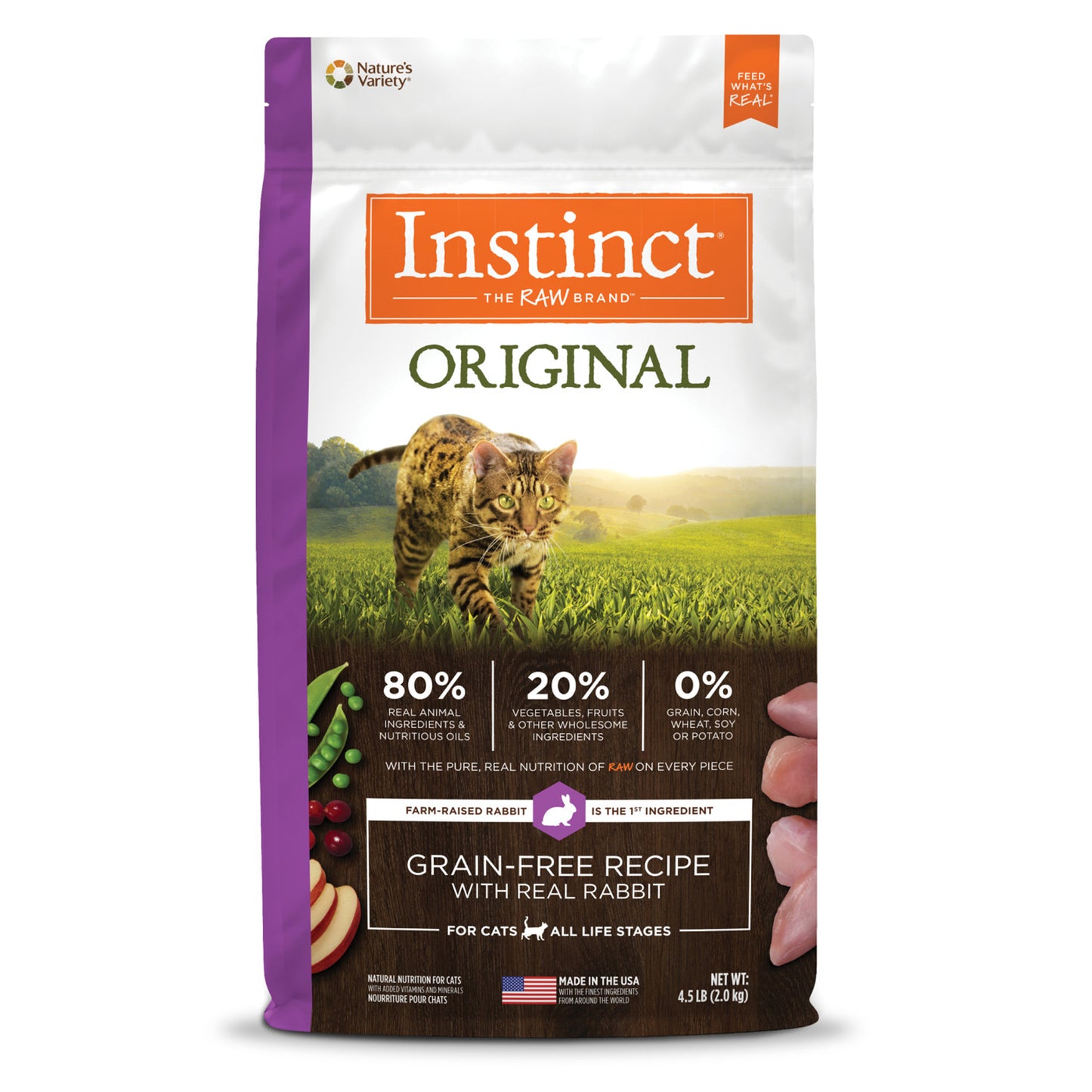 Natures Variety Instinct Cat Original Rabbit 4.5Lb Grainfree