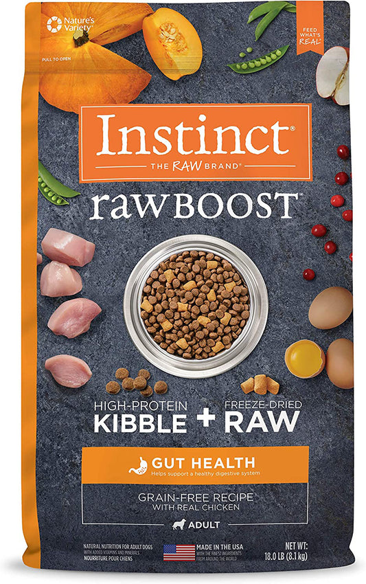 Natures Variety Instinct Raw Boost Gut Health Chicken 18Lb Grainfree