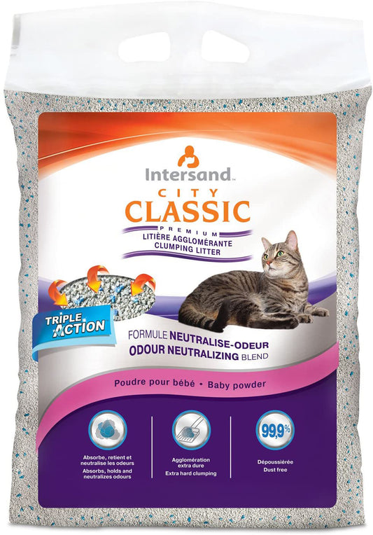 Intersand Classic Baby Powder Cat Litter 15 lb