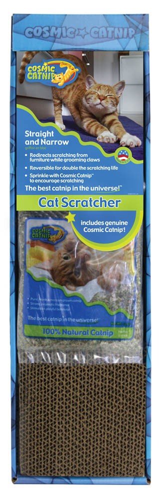 OurPets Cosmic Single Wide Cat Scratcher Scratching Pad Brown, Yellow