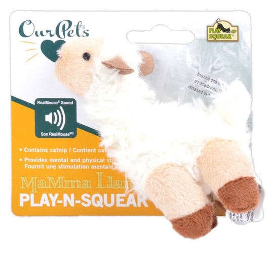 Ourpets Play N Squeak Llama Indoor Cats