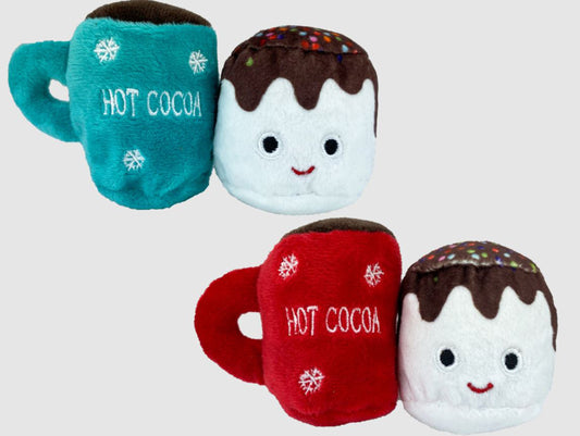 Multipet Hot Cocoa/Marshmallow 2pk 3 inch(Assorted)